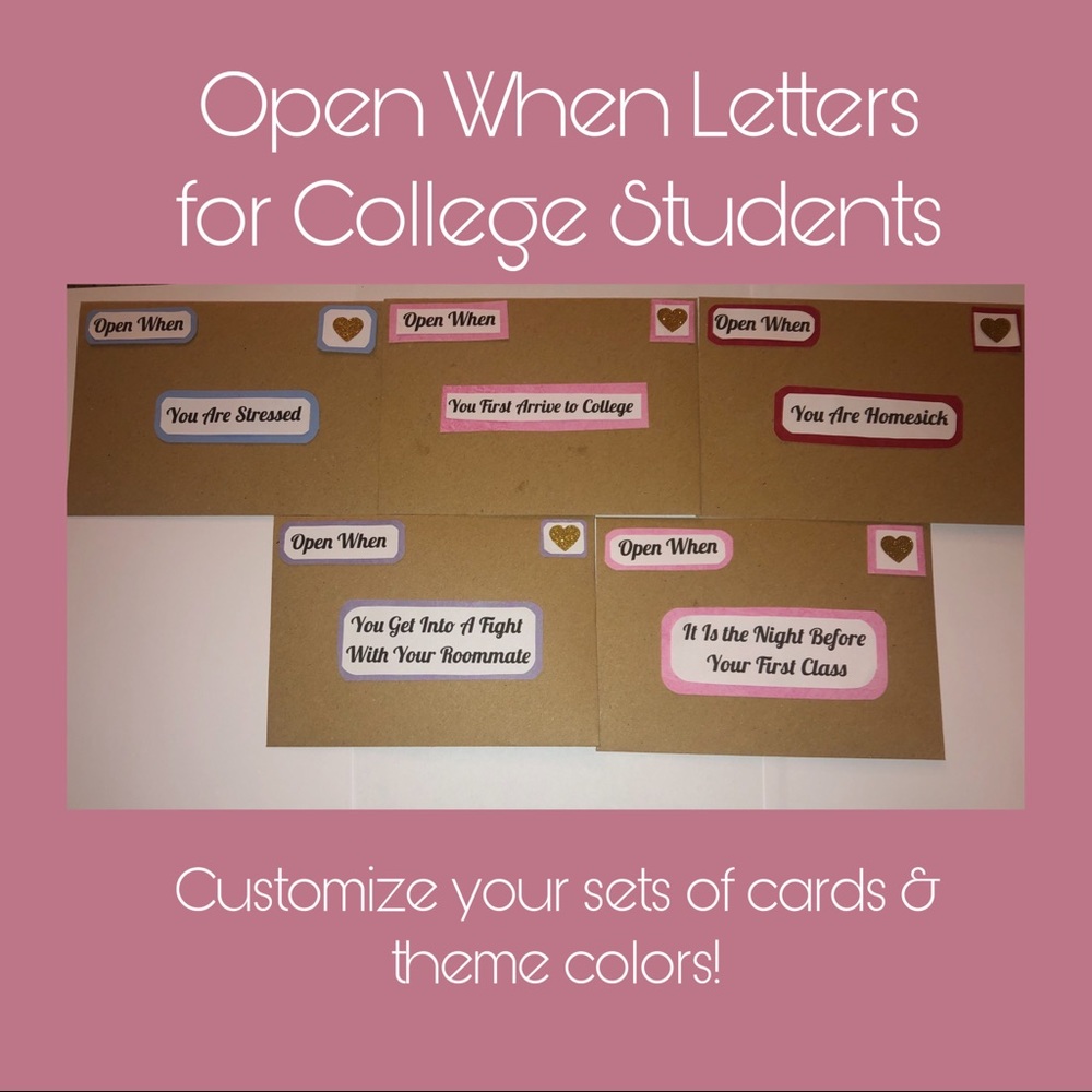 Open When Letters for College Students